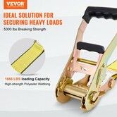 4 Pack Ratchet Tie Down Straps 5000 lbs 2