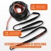 Synthetic Winch Rope 4.8mm x 15.2m 37.1kN Synthetic Winch Line Cable Rope with Protective Sleeve + Stopper + Forged Winch Hook + Pull Strap Universal Fit