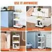 3-Tier Rolling Utility Cart Kitchen Cart with Lockable Wheels Multi-Functional Storage Trolley with Handle for Office Living Room Kitchen Movable Storage