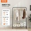 Clothes Rack Heavy Duty Clothing Garment Rack with Hanging Rod and Bottom Storage Area Clothing Rack for Bedroom Guest Room