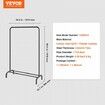 Clothes Rack Heavy Duty Clothing Garment Rack with Hanging Rod and Bottom Storage Area Clothing Rack for Bedroom Guest Room