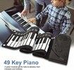 49 Keys Roll Up Piano Upgraded Portable Electronic Keyboard Hand Rolling Up Piano Plastic and Silicone Piano for Men Women Flexible and Foldable