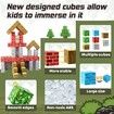 100pcs Mine World   Blocks-Build  STEM Sensory Classroom Must Haves Construction Toys Birthday Chirstmas Gifts