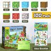 100pcs Mine World   Blocks-Build  STEM Sensory Classroom Must Haves Construction Toys Birthday Chirstmas Gifts