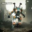 Titan Mecha Robot Building Kit, Vanguard Class Game Mech Action Figure with Stable Pedestal Model Toy, Compatible with Lego for Age 3 Up, 528 PCS