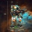 Titan Mecha Robot Building Kit, Vanguard Class Game Mech Action Figure with Stable Pedestal Model Toy, Compatible with Lego for Age 3 Up, 528 PCS