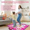 Dance Mat, Game Toy, Children's Electronic Dance Mat, Music Play Mat, Built in LED Light, 3 Songs Switching,for Kids Age 3 to 12