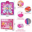 Dance Mat, Game Toy, Children's Electronic Dance Mat, Music Play Mat, Built in LED Light, 3 Songs Switching,for Kids Age 3 to 12