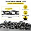 Chain Sling 9/32" X 10' Engine Lift Chain G80 Alloy Steel Engine Chain Hoist Lifts 3 Ton with 4 Leg Grab Hooks and Adjuster