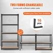 Storage Shelving Unit 5-Tier Adjustable 907 kg Capacity Heavy Duty Garage Shelves Metal Organizer Utility Rack Black 90L x 45W x 183H cm