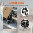 Stair Climbing Cart Heavy-Duty Hand Truck Dolly 170 kg Load Capacity Foldable Stair Climber Hand Trucks with Adjustable Handle All Terrain Cart