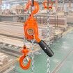 Manual Lever Chain Hoist 1/2 Ton 1100 lbs Capacity 10 FT Come Along G80 Galvanized Carbon Steel with Weston Double-Pawl Brake Auto Chain Leading