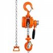 Manual Lever Chain Hoist 1/2 Ton 1100 lbs Capacity 10 FT Come Along G80 Galvanized Carbon Steel with Weston Double-Pawl Brake Auto Chain Leading