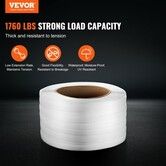 Packaging Woven Strapping Roll 19 mm x 0.9 mm x 500 m Banding Strap 800 kg