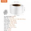 Packaging Woven Strapping Roll 19 mm x 0.9 mm x 500 m Banding Strap 800 kg