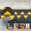 Rubber Curb Ramp 2 Pack 12.7 cm Rise Height Heavy-Duty 15 tons Load Capacity Threshold Ramps Driveway Ramps with Stable Grid Structure