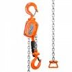 Manual Lever Chain Hoist 1/2 Ton 1100 lbs Capacity 5 FT Come Along G80 Galvanized Carbon Steel with Weston Double-Pawl Brake Auto Chain Leading