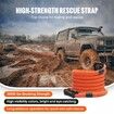 25.4 mm x 6.1 m Kinetic Recovery Tow Rope 17237 kg Heavy-Duty Off Road Snatch Strap Extreme Duty 30% Elasticity Energy Snatch Strap