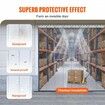 Strip Curtain 244cm H x 122cm W 2mm Thickness 8PCS Clear PVC Strip Door Curtain Freezer Curtain Plastic Door Strips for Walk in Freezers Coolers