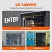 Strip Curtain 244cm H x 122cm W 2mm Thickness 8PCS Clear PVC Strip Door Curtain Freezer Curtain Plastic Door Strips for Walk in Freezers Coolers