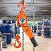 Manual Lever Chain Hoist 3/4 Ton 1650 lbs Capacity 10 FT Come Along G80 Galvanized Carbon Steel with Weston Double-Pawl Brake Auto Chain Leading