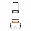 Folding Hand Truck 125 kg Load Capacity Aluminum Portable Cart Convertible Hand Truck and Dolly with Telescoping Handle and PP+TPR Wheels Ultra Lightweight