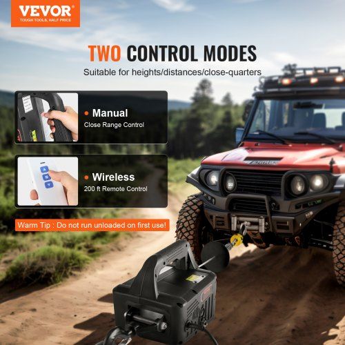 2-in-1 Electric Hoist Winch 500 kg Lifting Capacity 1500W Portable Power Winch Crane 7 m Lifting Height 4 m/min with Wireless Remote Control for Garage