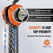 Manual Chain Hoist 3 Ton 6600 lbs Capacity 10 FT Come Along G80 Galvanized Carbon Steel with Double-Pawl Brake Auto Chain Leading & 360 degree Rotation