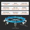 55 Gallon Heavy Duty Drum Dolly 2000lbs Load Capacity Barrel Dolly Cart Drum Caddy Non Tipping Hand Truck Capacity Dollies with Steel Frame 8 Casters