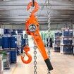 Manual Lever Chain Hoist 1-1/2 Ton 3300 lbs Capacity 20 FT Come Along G80 Galvanized Carbon Steel with Weston Double-Pawl BrakeAuto Chain Leading