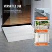 Door Threshold Ramp 4" Rise 800 lbs Load Capacity Door Ramp for Wheelchairs Aluminum Threshold Ramp for Doorways Adjustable Modular Threshold Ramp