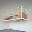 Overhead Adjustable Garage Storage Rack 48x96in Ceiling Rack 600lbs White