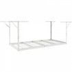 Overhead Adjustable Garage Storage Rack 48x96in Ceiling Rack 600lbs White