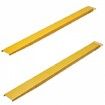Pallet Fork Extensions 2130 mm Length 115 mm Width Heavy Duty Steel Fork Extensions for Forklifts 1 Pair Forklift Extensions Industrial Forklift Fork