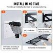 Garage Storage Shelving 2 Pack 122x61 cm Heavy Duty Garage Shelves Wall Mounted 502 lbs Load Capacity(Total) Garage Storage Rack Floating Shelves Suitable