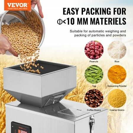Powder Filling Machine 1-100g Automatic Intelligent Particle Weighing Filling Machine Bottle Bag Powder Filler Particle Dispenser Machine for Tea Seeds