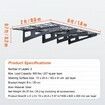 Garage Storage Shelving 2 Pack 183 x 61 cm Heavy Duty Garage Shelves Wall Mounted 454 kg Load Capacity(Total) Garage Storage Rack Floating Shelves Suitable