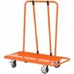 Drywall Cart 3000 LBS Panel Dolly Cart with 45.28" x 21.8" Deck and 5" Swivel Wheels Heavy-Duty Drywall Sheet Cart Handling Wall Panel Sheetrock Lumber
