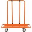 Drywall Cart 3000 LBS Panel Dolly Cart with 45.28" x 21.8" Deck and 5" Swivel Wheels Heavy-Duty Drywall Sheet Cart Handling Wall Panel Sheetrock Lumber