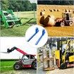 Clamp On Pallet Forks 50inch Length Tractor Bucket Forks 990lbs Lifting Capacity Bucket Forks For Tractor Loader Skid Steers 2 Heavy Duty Steel Loader