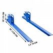 Clamp On Pallet Forks 50inch Length Tractor Bucket Forks 990lbs Lifting Capacity Bucket Forks For Tractor Loader Skid Steers 2 Heavy Duty Steel Loader