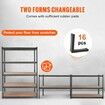 Storage Shelving Unit 5-Tier Adjustable 907 kg Capacity Heavy Duty Garage Shelves Metal Organizer Utility Rack Black 45D x 122W x 183H cm