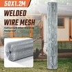 Welded Wire Mesh Fence 50x1.2m Chicken Coop Rabbit Cage Tree Plant Guard Animal Enclosure Post Welding Hot Galvanised Fencing Netting Roll