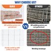 Welded Wire Mesh Fence 50x1.2m Chicken Coop Rabbit Cage Tree Plant Guard Animal Enclosure Post Welding Hot Galvanised Fencing Netting Roll