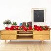 2m 10LED Christmas Garland Artificial Flower String Lights Battery POWER Gold Berries Pine Cone Indoor Outdoor Fireplace Decor