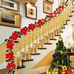 2m 10LED Christmas Garland Artificial Flower String Lights Battery POWER Gold Berries Pine Cone Indoor Outdoor Fireplace Decor