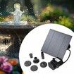 Water Pump Solar Powered Water Fountain Pump Bird Bath Fountain Kit  Fish Tank Pond 6 Nozzles