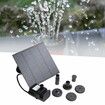 Water Pump Solar Powered Water Fountain Pump Bird Bath Fountain Kit  Fish Tank Pond 6 Nozzles