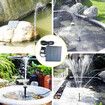 Water Pump Solar Powered Water Fountain Pump Bird Bath Fountain Kit  Fish Tank Pond 6 Nozzles