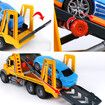 Toy Truck Transport Cars Carrier with Racing Car for Kids, Birthday Gifts for Boys Girls 4+ Years Old